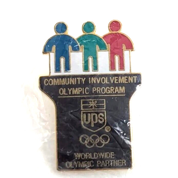 VTG UPS Worldwide Olympic Partner Community Involvement Olympic Program Pin - Picture 1 of 5